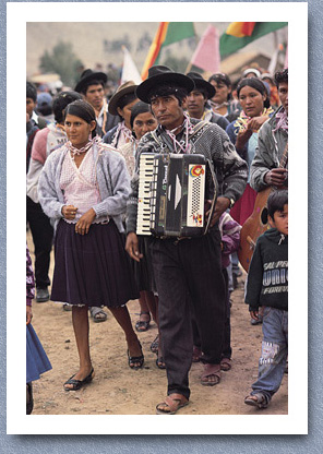 Musician at Phujllay Festival, Tarabuco