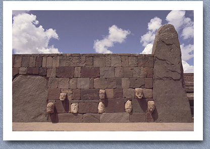 Faces in wall, Tiwanaku ruins