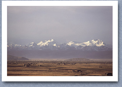 Farmland at foot of Cordillera Real, Achacachi