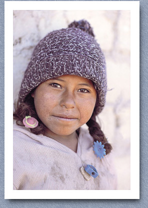 Young girl from altiplano, Sinalaco