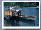 Off-loading produce from boat, Puerto Montt