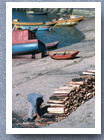 Bringing firewood ashore, Angelmo