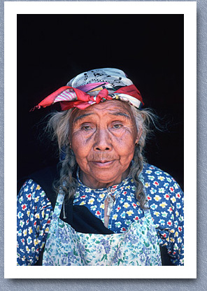 Old Mapuche woman, Chol Chol