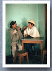 Having a drink, market day, Guican