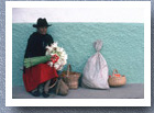 Waiting for a bus, Cocuy market