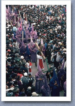 Good Friday procession, Plaza de San Francisco, Quito