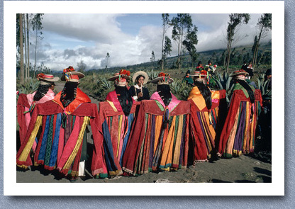 Corpus Christi dancers and musician, Salasaca