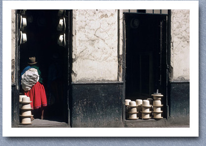 Local hatmaker, Cuenca