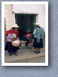 Buying homemade chocolate, Gualaceo