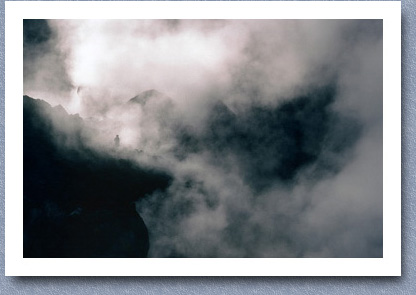 Inside the active crater of Volcan Pichincha