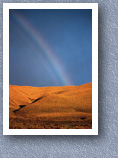 Rainbow over the paramo after a storm, Angamarca